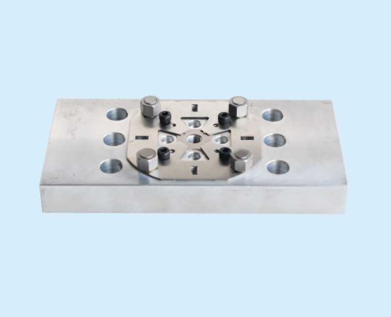 HJZ-4018 Flat Aluminium Electrode Clamp Holder Pitch-row 120